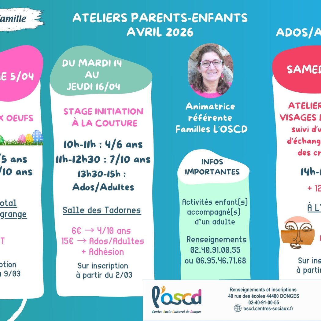 Ateliers Parents-Enfants Avril 2026 1