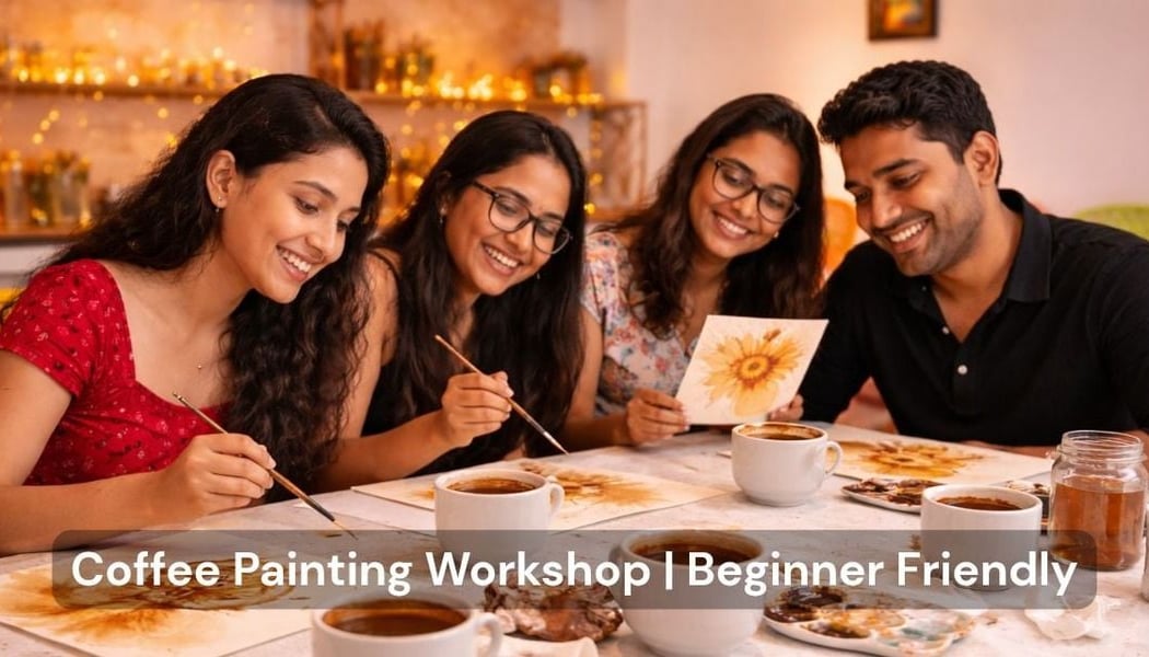 Coffee Painting Workshop - Beginner art