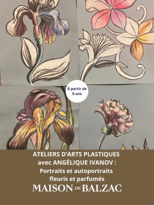ATELIERS D'ARTS PLASTIQUES : PORTRAITS ET AUTOPORTRAITS FLEURIS ET PARFUMÉS 2