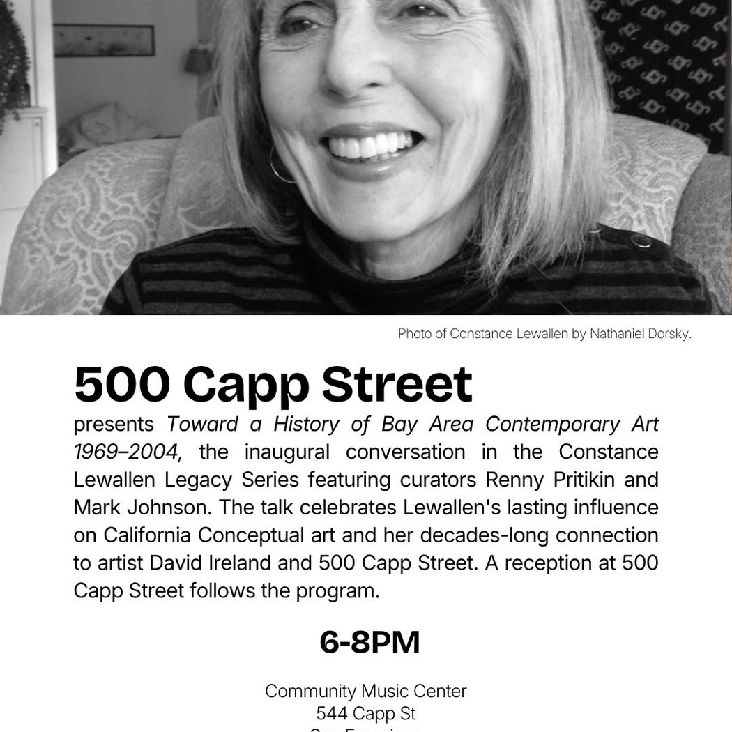 Constance Lewallen Legacy Series: A conversation exploring Bay Area contemporary art from 1969–2004 1