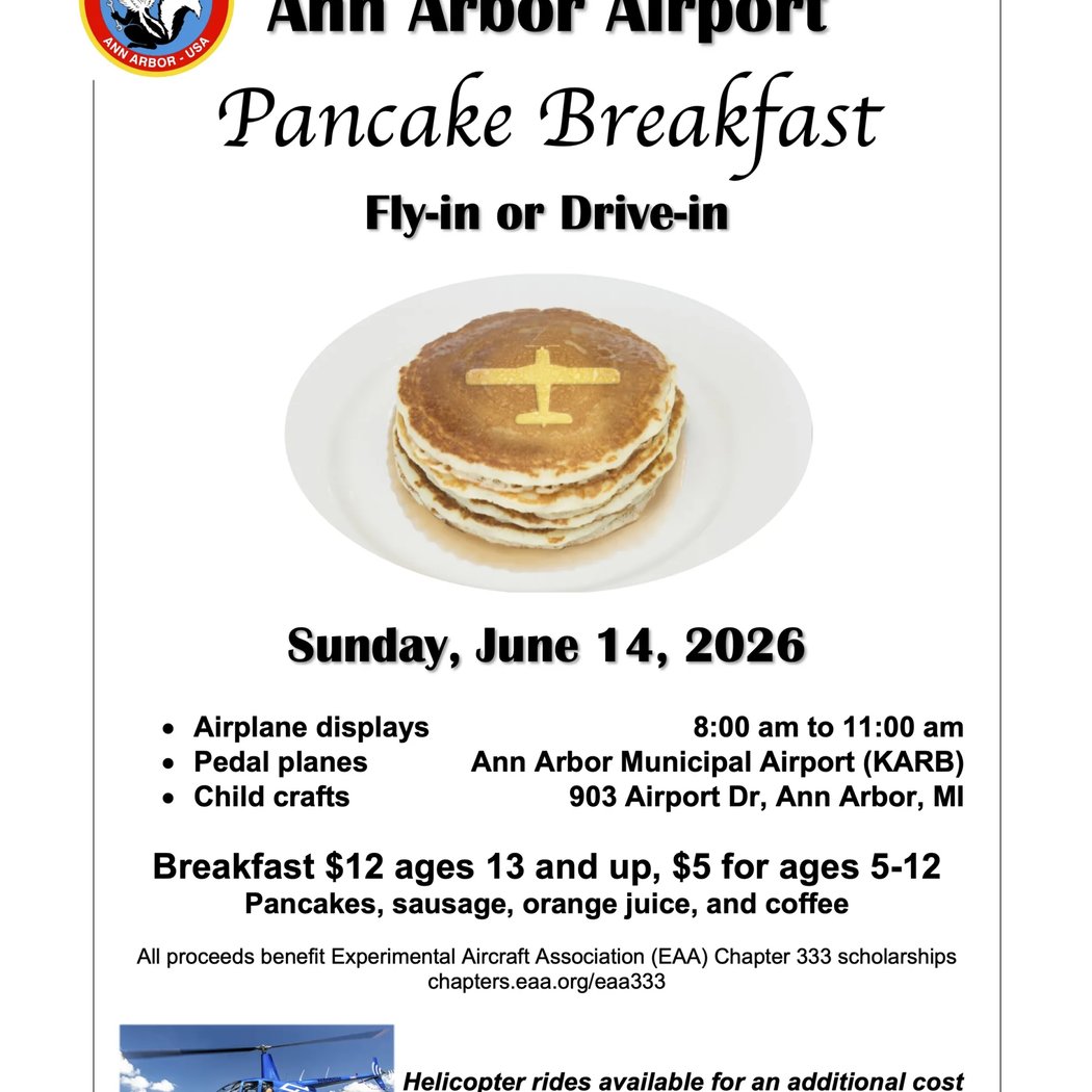 Ann Arbor Airport Pancake Breakfast 1