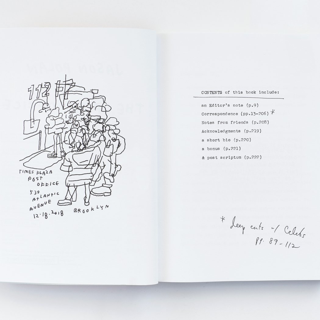 Jason Polan: The Post Office with Jason Fulford, Starlee Kine and Richard McGuire 2