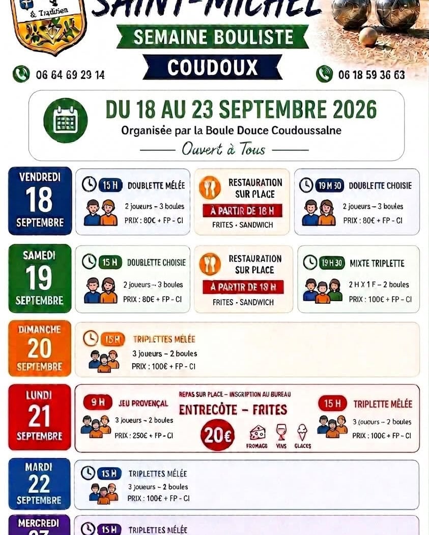 Semaine bouliste 1