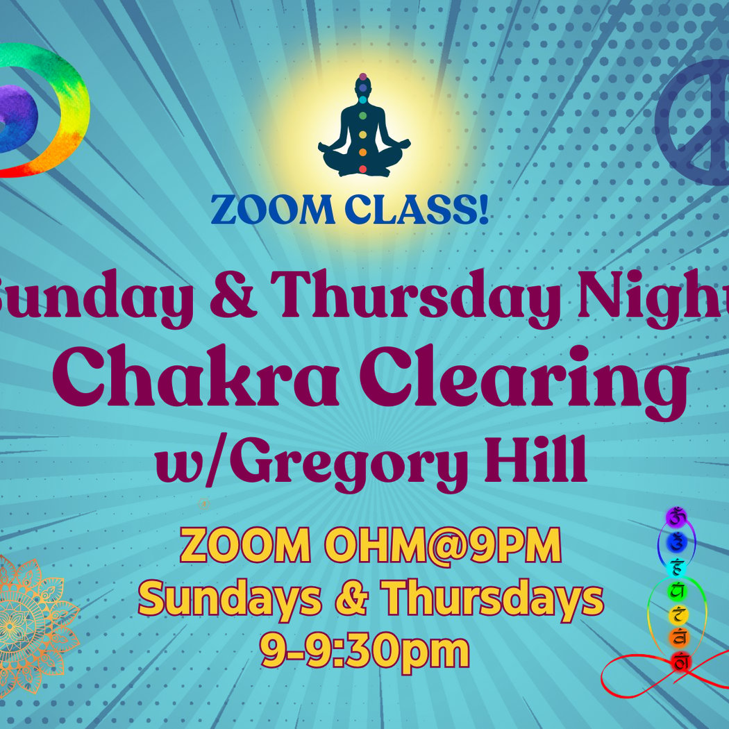 Chakra Clearing on Zoom 1