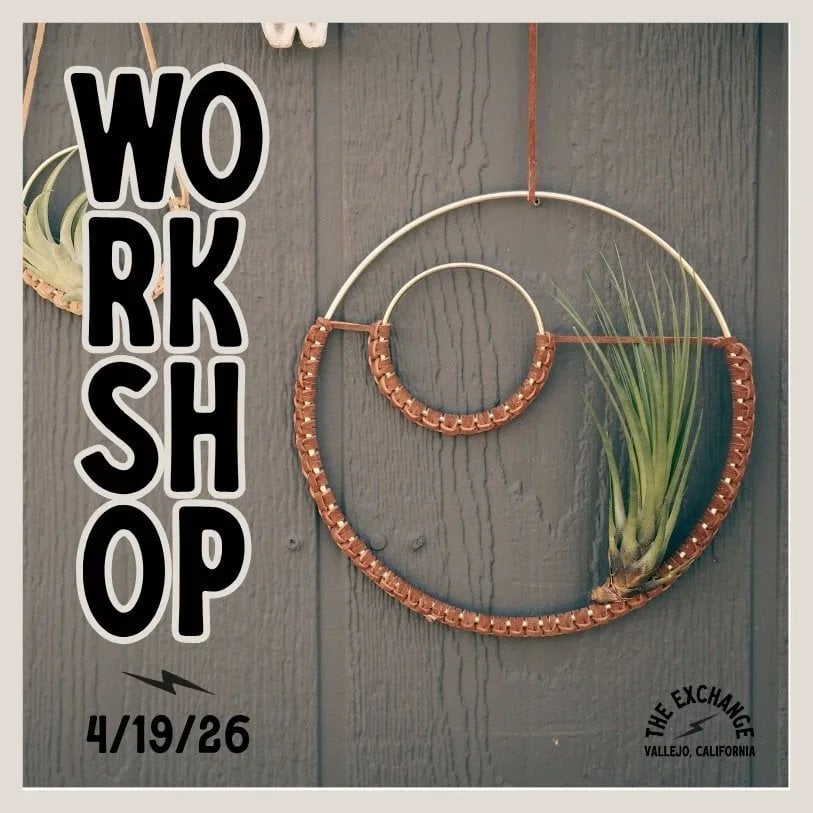Brass and Leather Air Plant Hangers Workshop 1