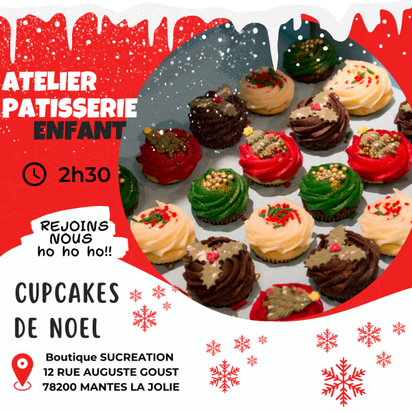 Atelier enfant dès 8 ans - Cupcakes de Noel 1