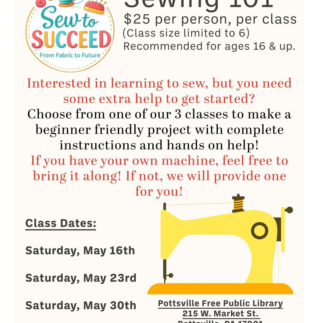 Sewing 101 with Sew to Succeed 1