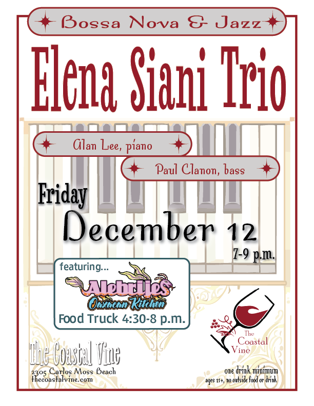 Live Jazz: The Elena Siani Trio 1