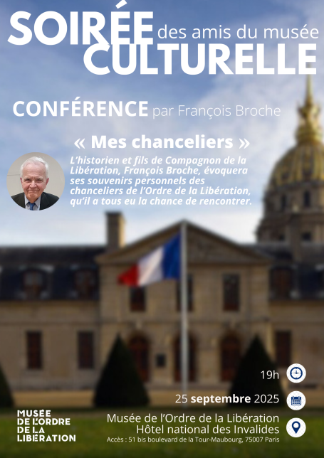 Soirée culturelle de rentrée des amis du musée de l’Ordre de la Libération 1