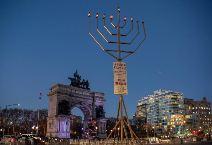 Hanukkah Menorah Lighting 1
