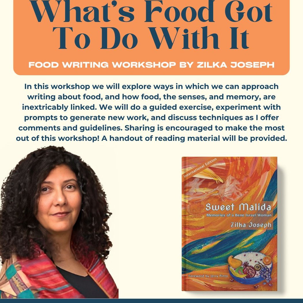 Food Writing Workshop with Zilka Joseph 1