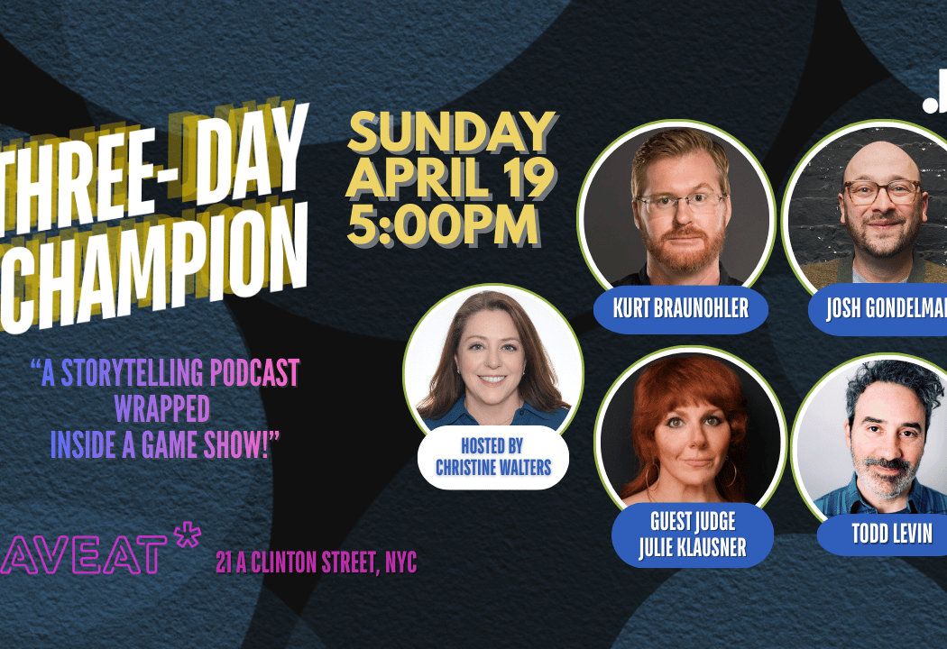 Three-Day Champion: Josh Gondelman, Julie Klausner & More! 1