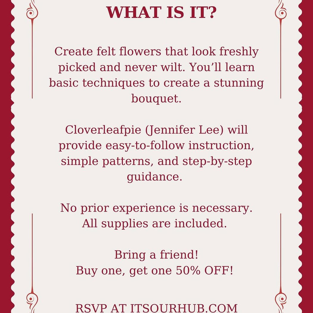 Felt Floral Workshop 1