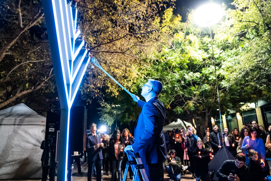 Menorah Lighting 1
