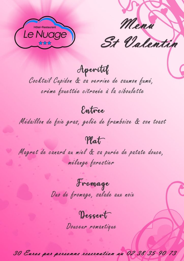 Votre dîner de la Saint-Valentin 1