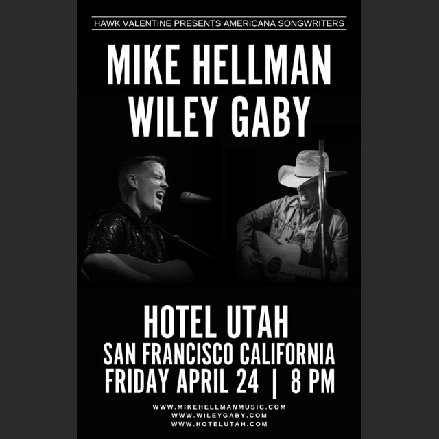 A Night of Americana Songwriters Mike Hellman, Wiley Gaby 1