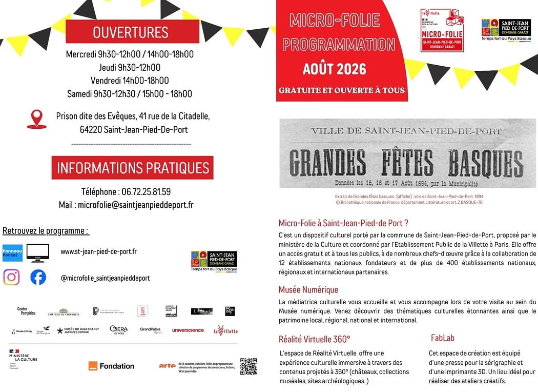 MICRO-FOLIE Programme du mois d'Août 1