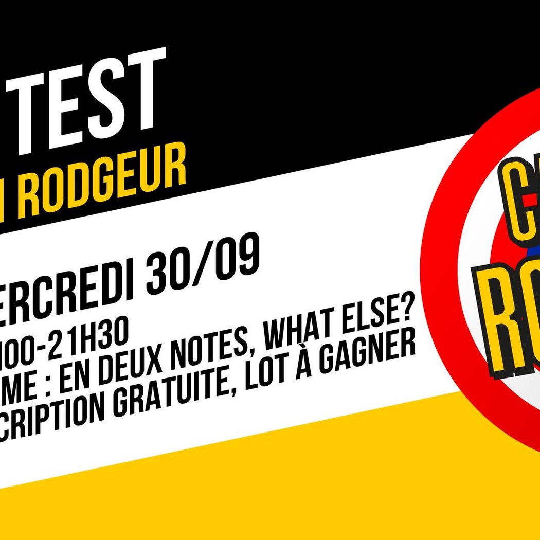 Blind Test de Captain Rodgeur Thème : En 2 notes, what else?