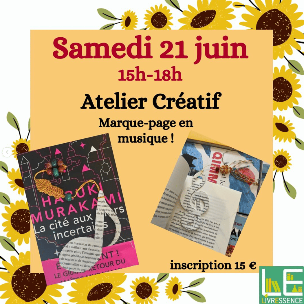 Atelier créatif : Marque-page en musique 1