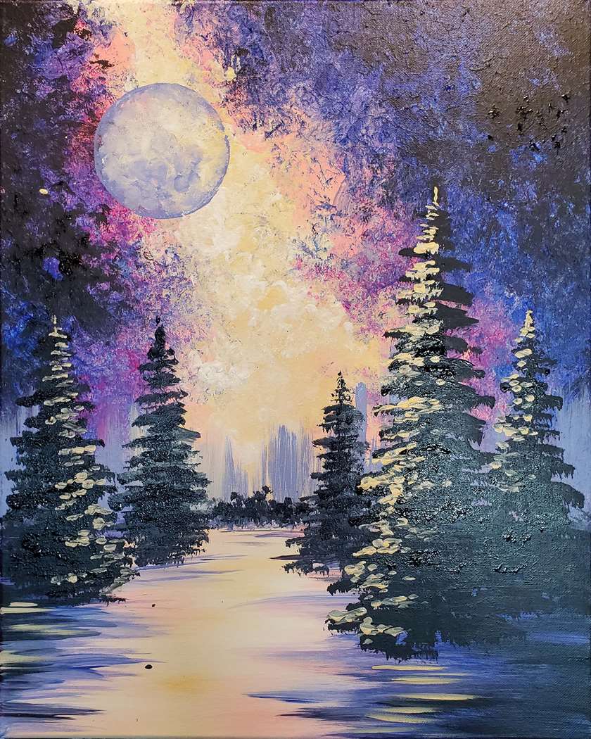 Cosmic Night in the Forest 1