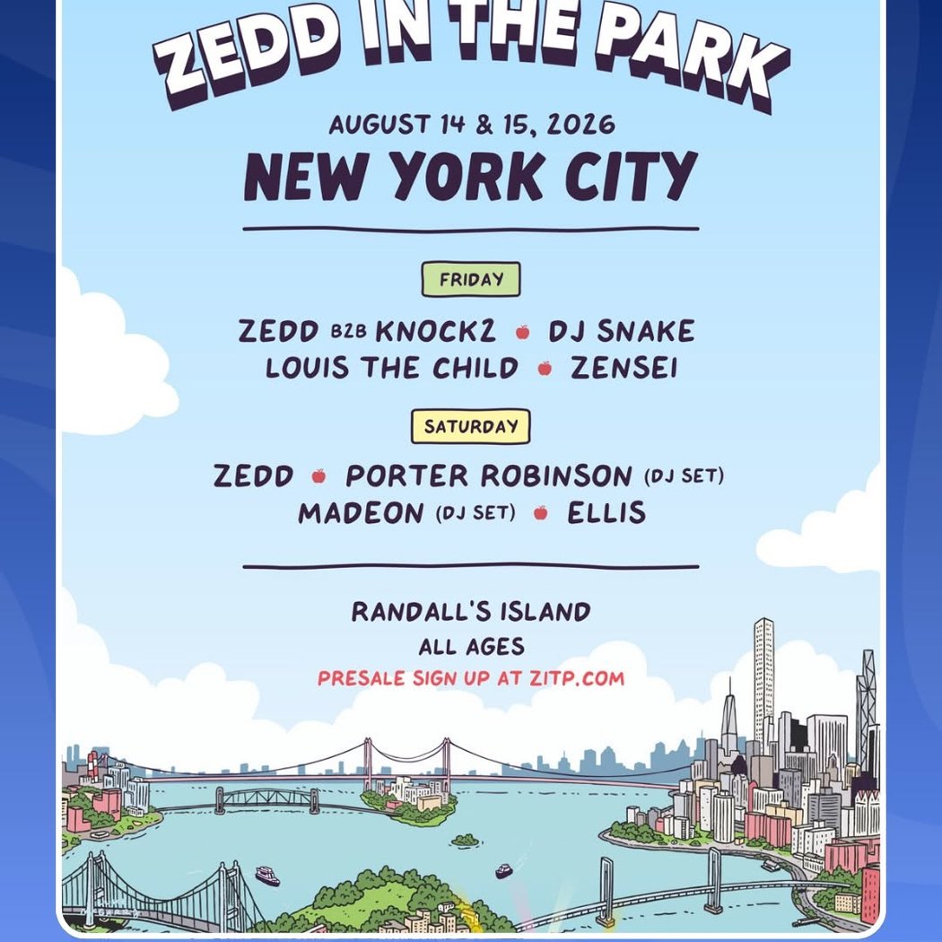 ZEDD IN THE PARK