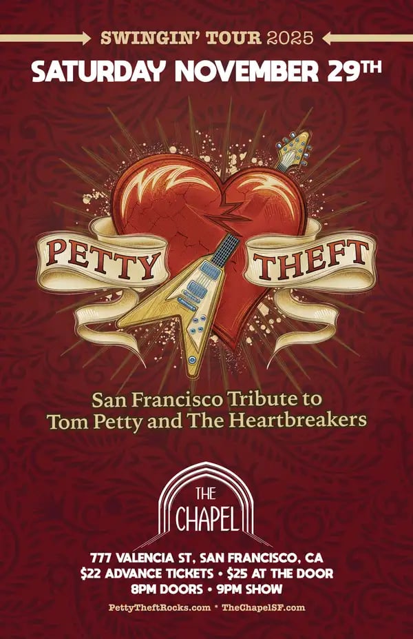 An Evening With Petty Theft San Francisco Tribute to Tom Petty & the Heartbreakers 1