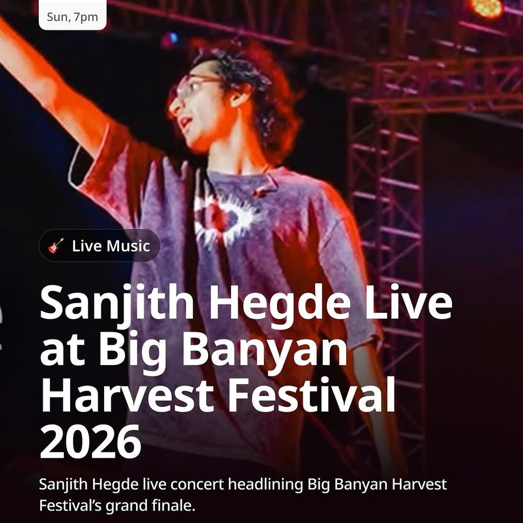 Sanjith Hegde Live at Big Banyan Harvest Festival 2026 1