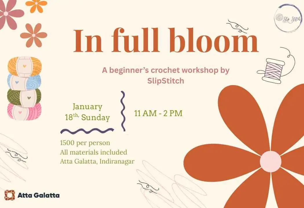 In Full Bloom: A Crochet Flower Workshop 1