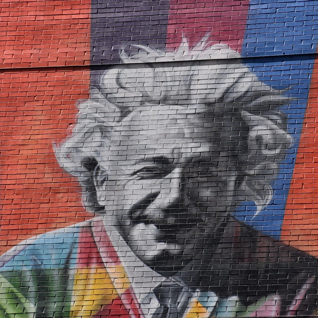 Kobra's Albert Einstein On a Bike Mural 2