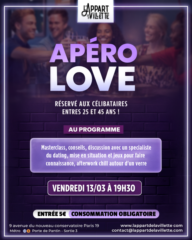 Apéro Love – Afterwork et Ateliers 1