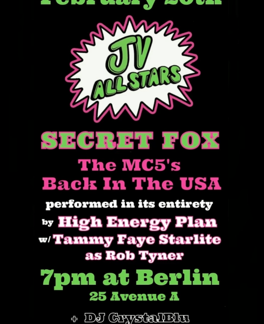 JV All Stars | Secret Fox | High Energy Plan | Tammy Faye Starlite 1