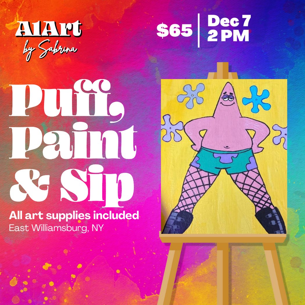 Puff, Paint and Sip Art Studio 1