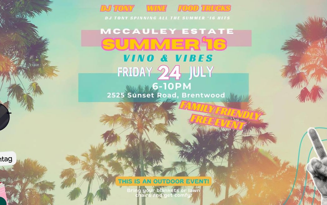 Vino & Vibes: Summer ’16 1