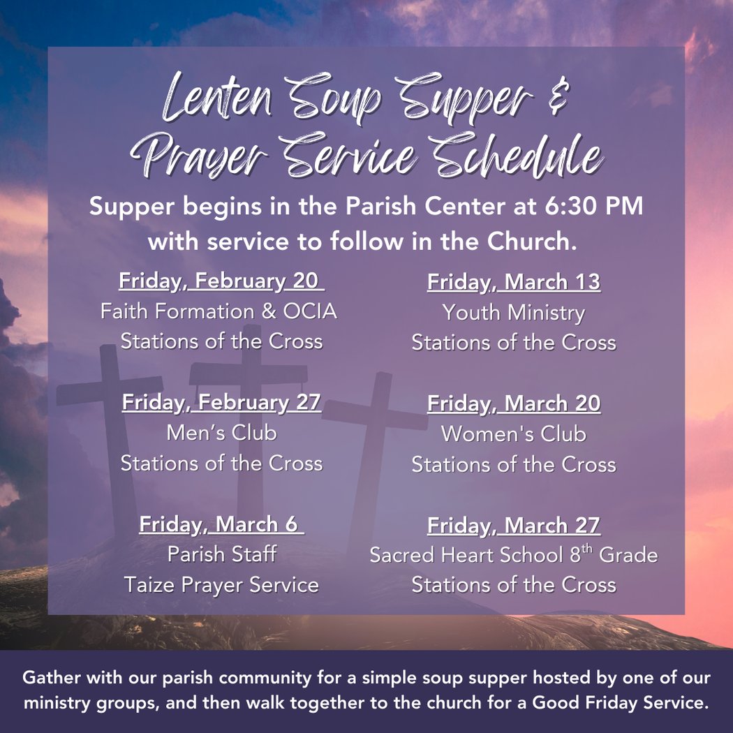 Lenten Soup Supper & Prayer Service 1