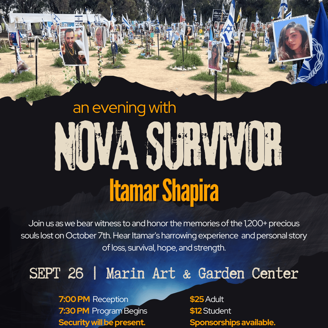 An Evening with Nova Festival Survivor, Itamar Shapira 1