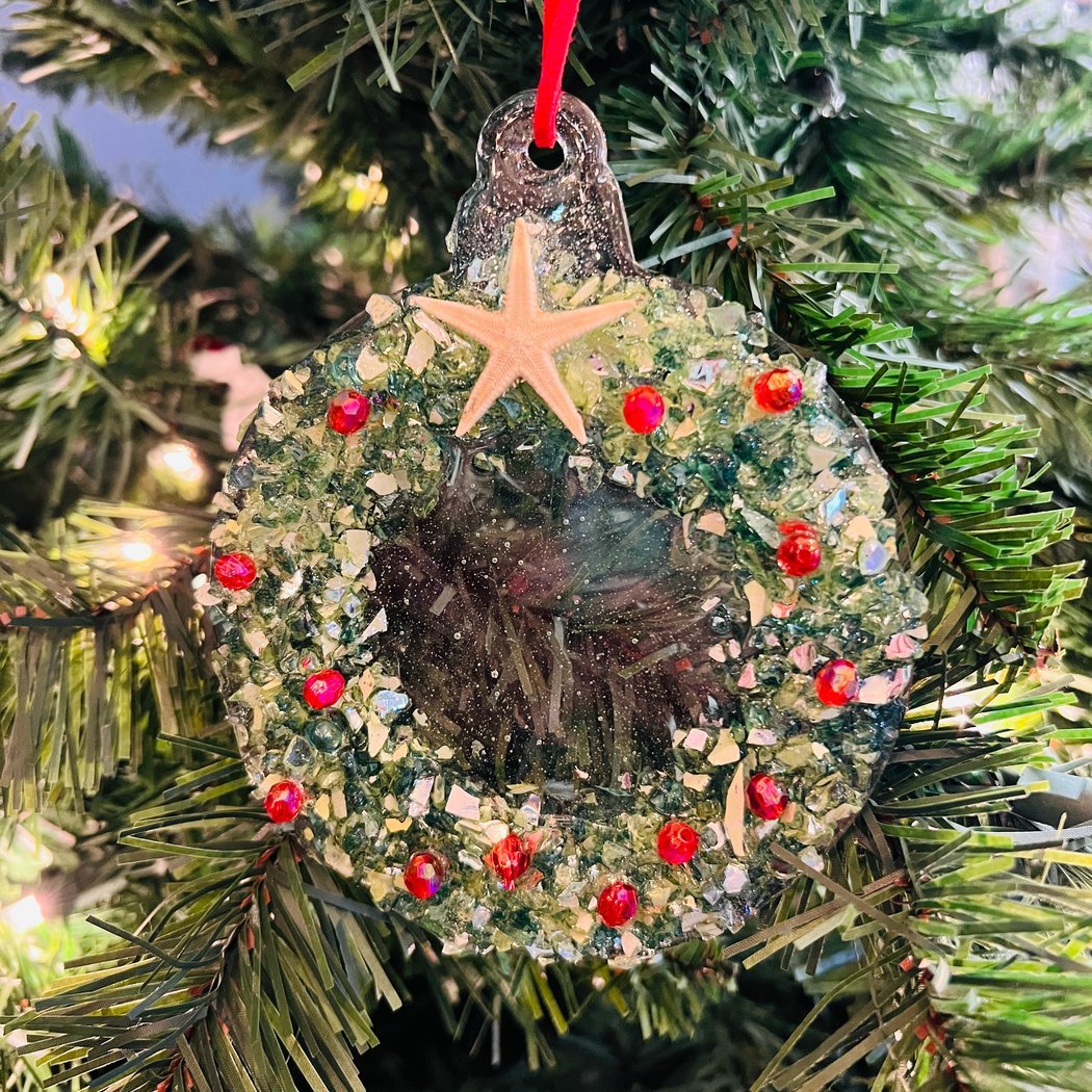 Crushed Glass Ornaments 1