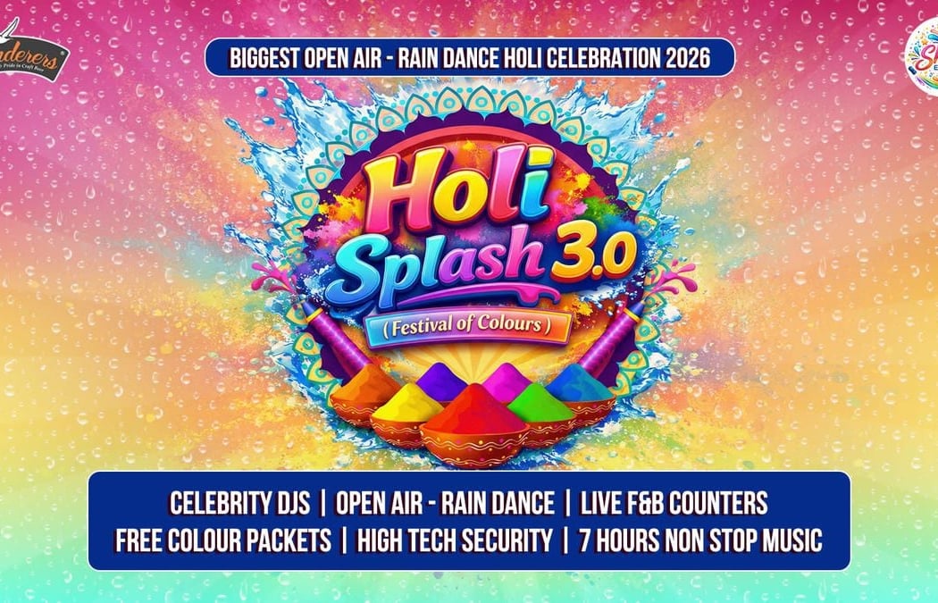 Biggest Open Air-Rain Dance Holi 1