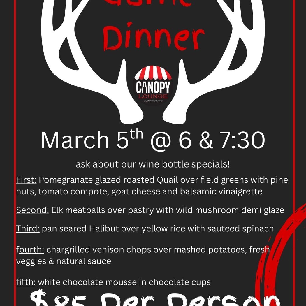 Wild Game Dinner 1