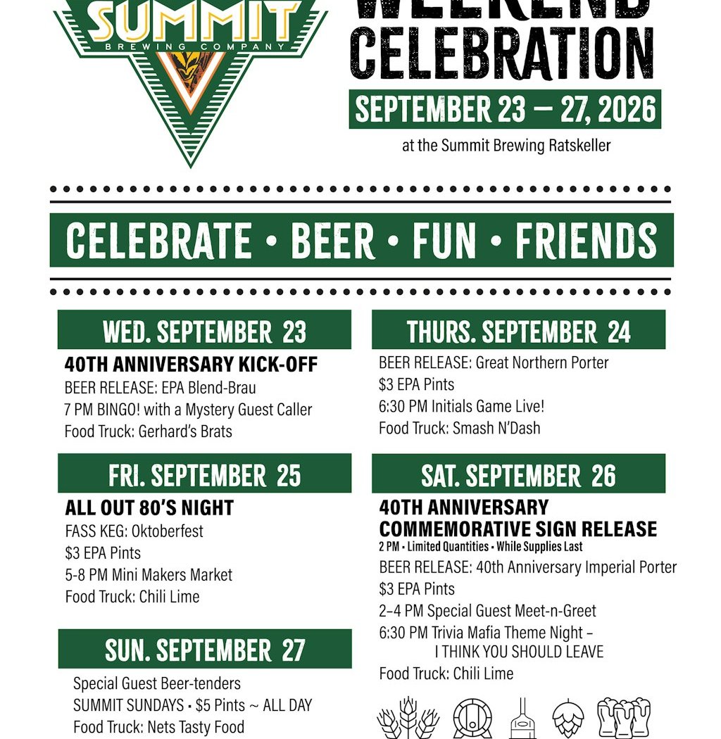 Summit Brewing's 40th Anniversary Weekend
