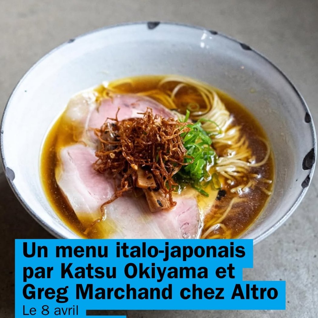 Menu italo-japonais par Katsu Okiyama et Greg Marchand 1