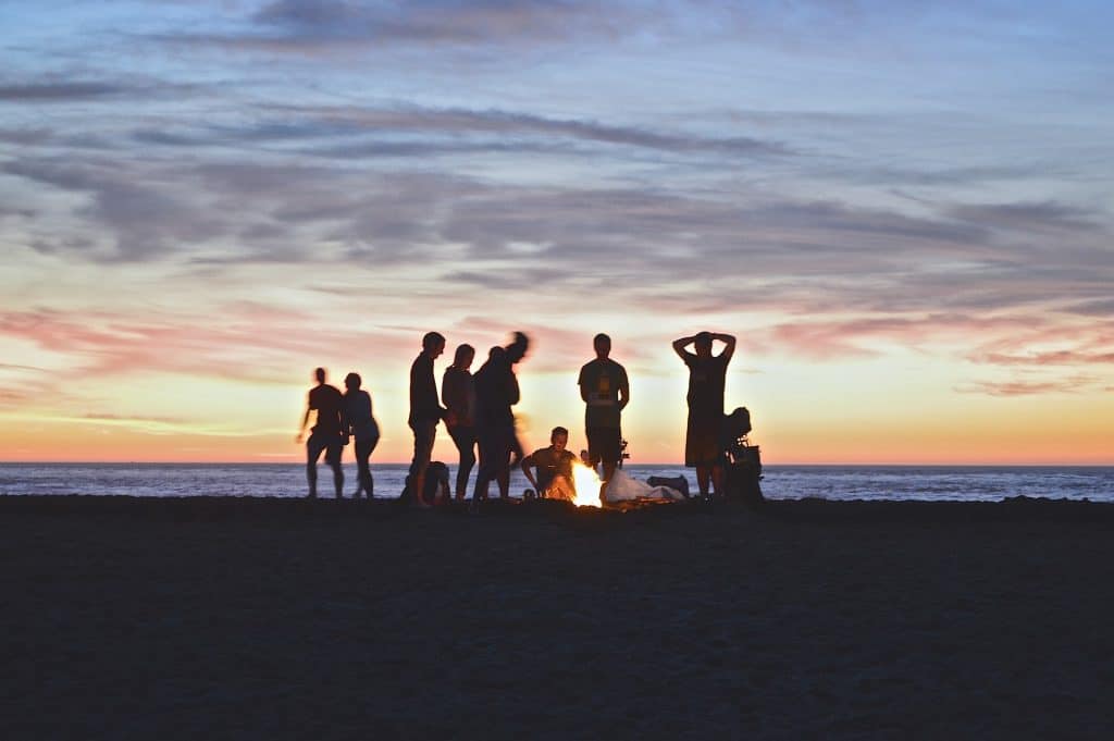 Bonfires at Ocean Beach 1