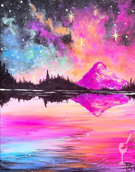 Bright Neon Mountain 1