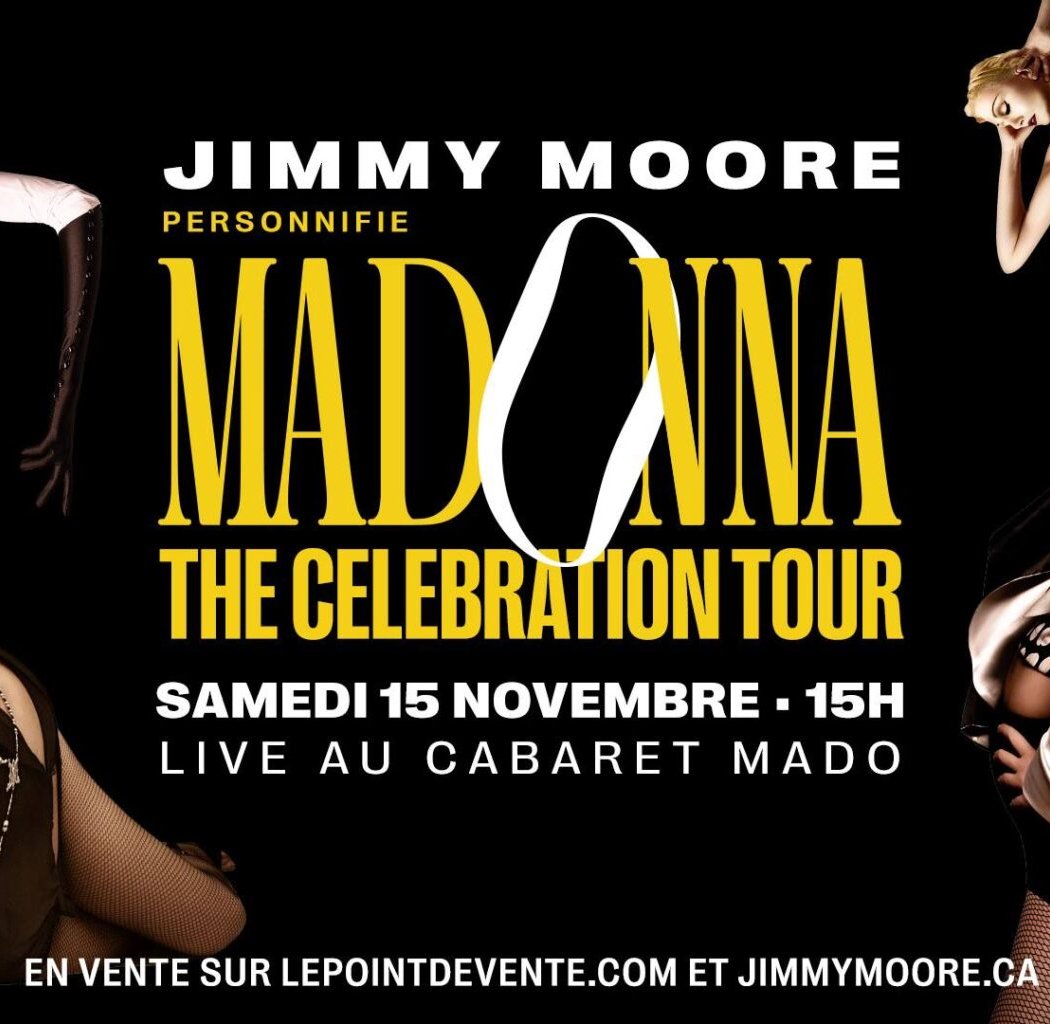 Jimmy Moore personnifie Madonna: The Celebration Tour 1