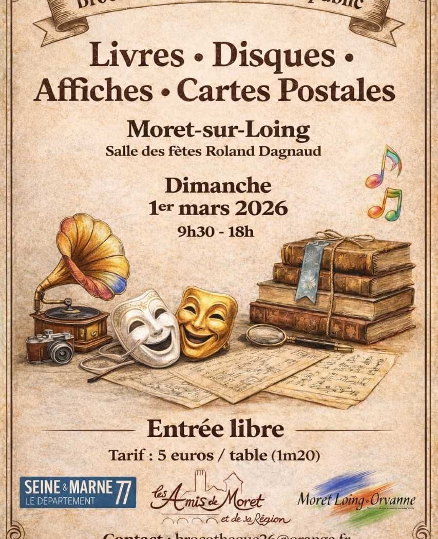 Brocante culturelle Livres, disques, affiches, cartes postales 1