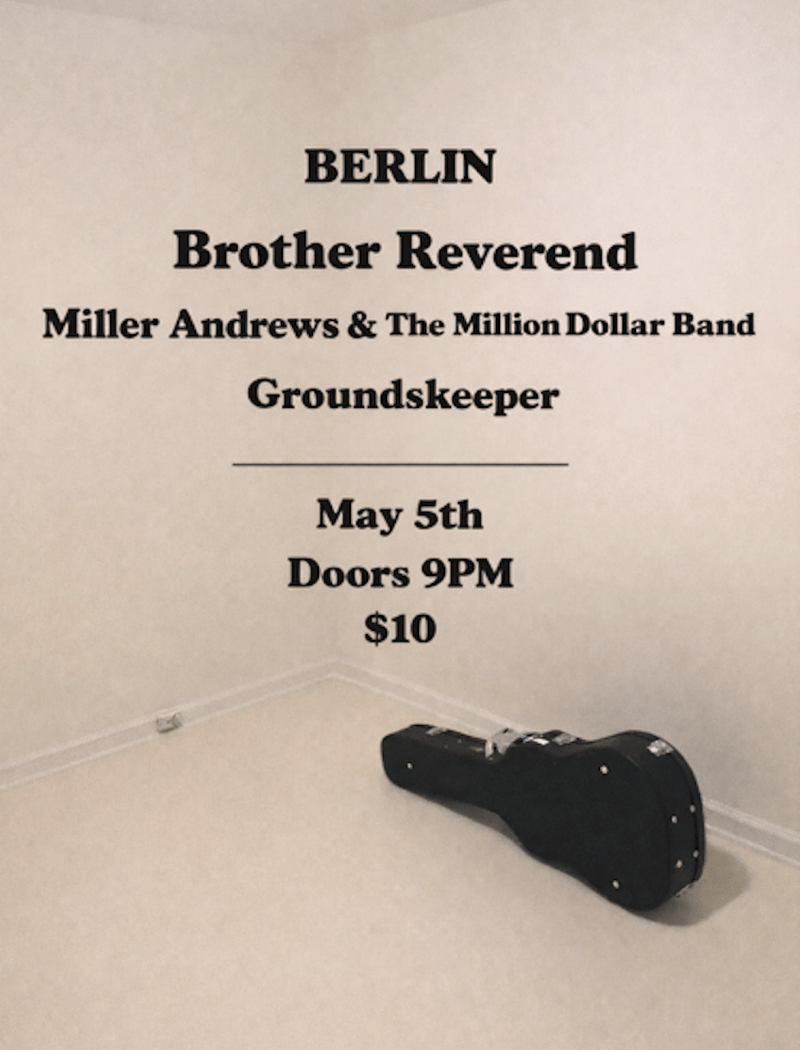 Brother Reverend | Miller Andrews & The Million Dollar Band | Groundskeeper 2