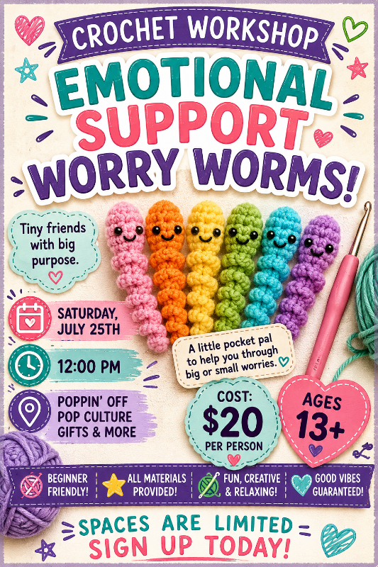 Crochet Workshop: Worry Worm 1