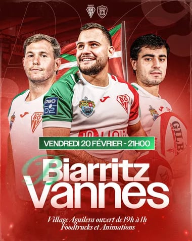 Rugby Pro D2: Biarritz Olympique Pays Basque vs Rugby Club Vannetais 1