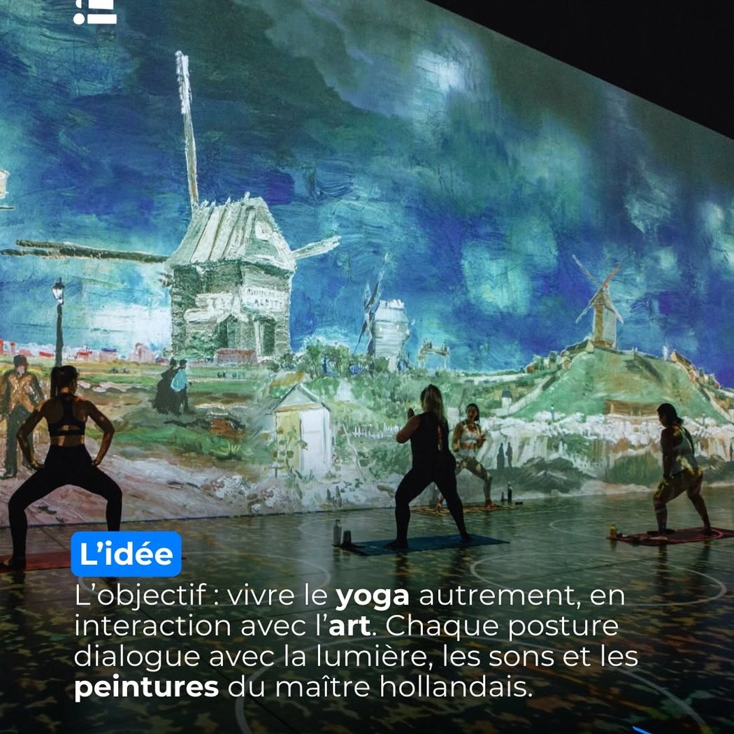 Cours de yoga immersif Van Gogh 3