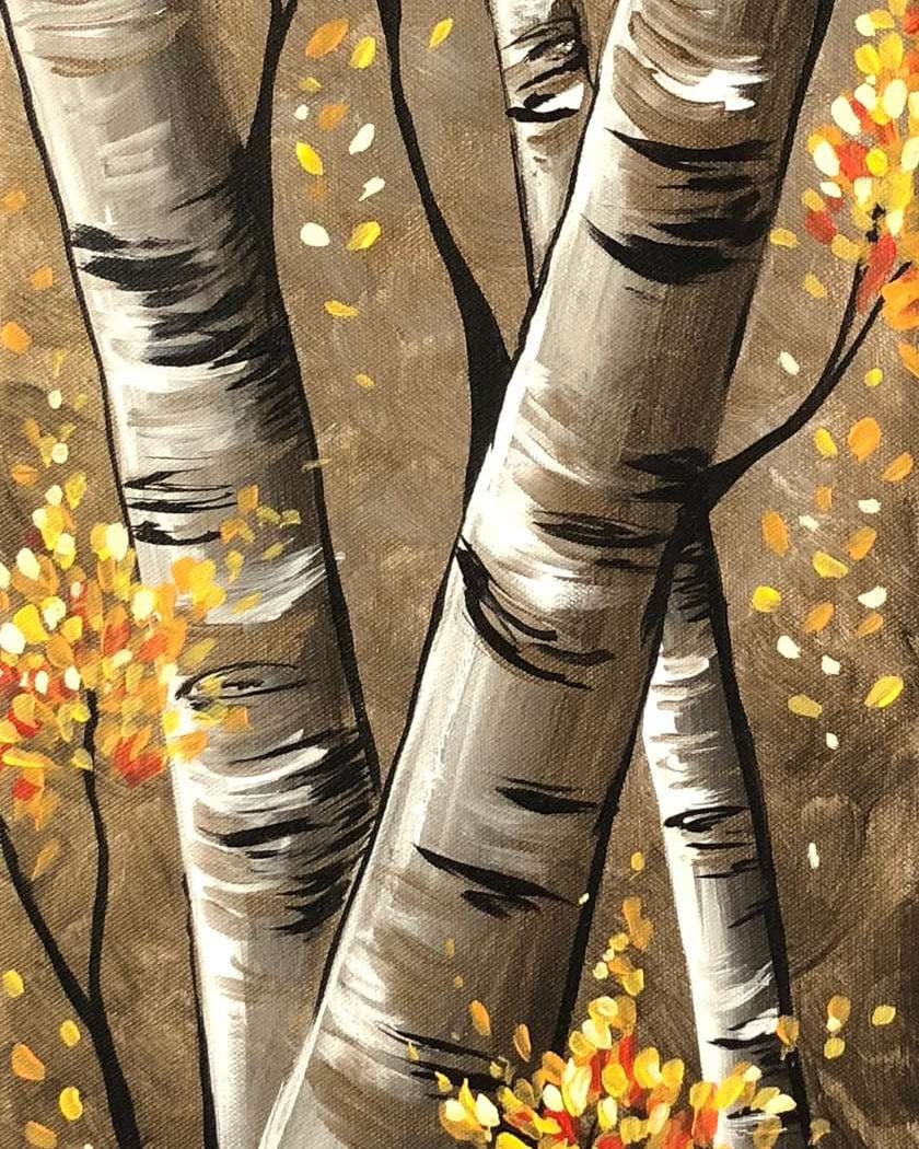 Autumn Birch Trees 1