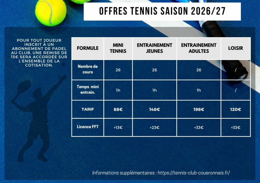 Inscriptions Saison 2026/27 2